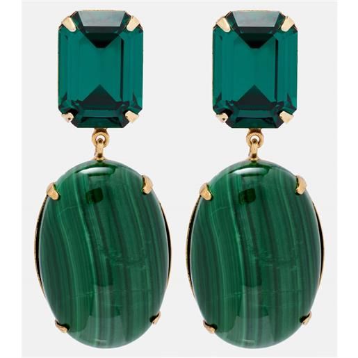 Jennifer Behr orecchini pendenti xiomara bagnati in oro 18kt