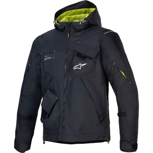 Alpinestars giacca da moto Alpinestars mogress air nero-lime-bianco, l