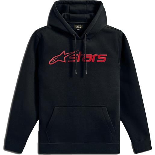 Alpinestars felpa con cappuccio Alpinestars blaze 3 nera-rossa, l