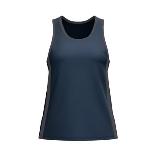 HEAD club 25 tech tank top women gilet, marina militare, s donna