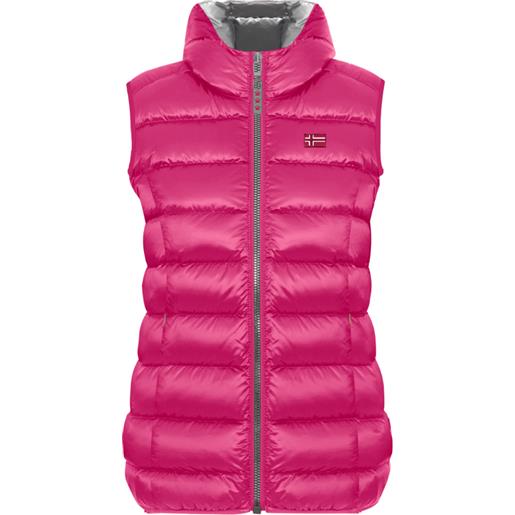 Scuola nautica italiana - smanicato imbottito donna new fuxia