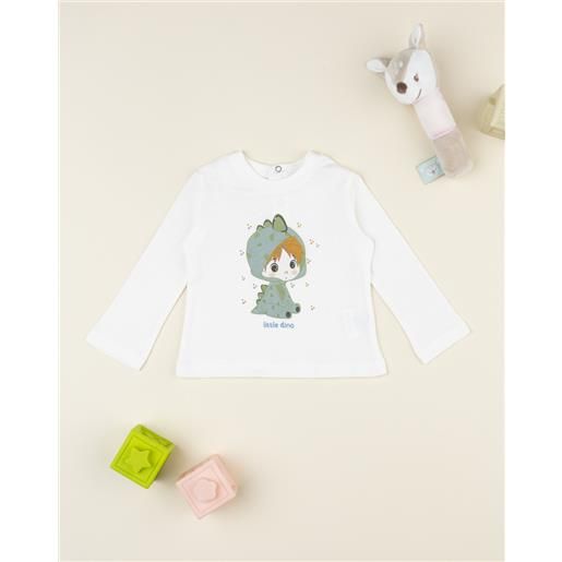 Prénatal t-shirt panna stampa bimbo drago