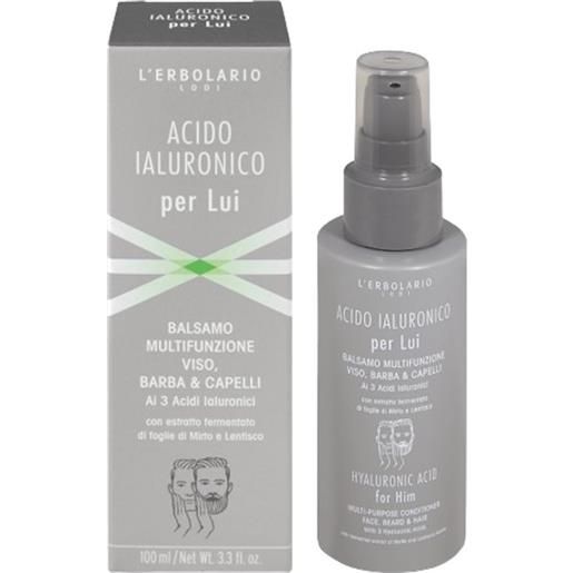 L'erbolario Srl l'erbolario acido ialuronico per lui balsamo multifunzione viso barba capelli 100ml