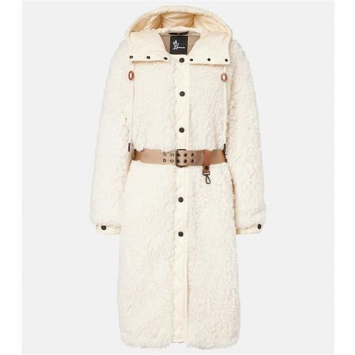 Moncler Grenoble piumino blavet in teddy con cappuccio