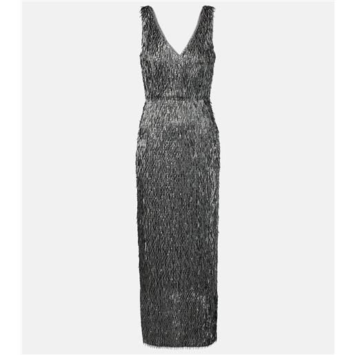 Erdem abito da cocktail con decorazioni