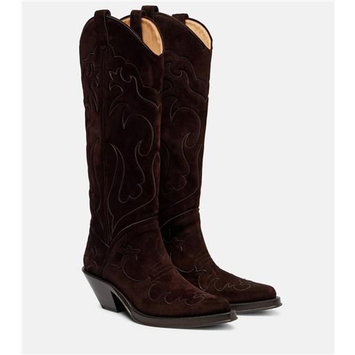 Gabriela Hearst stivali texani capitana in suede