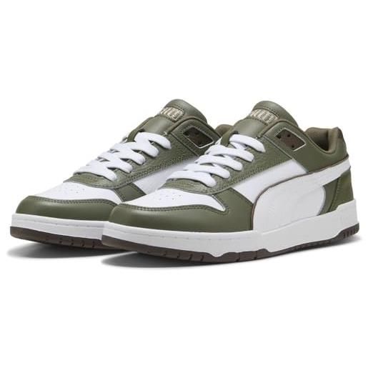 PUMA rbd game low, scarpe da ginnastica unisex - adulto, puma black puma white puma team gold, 44 eu