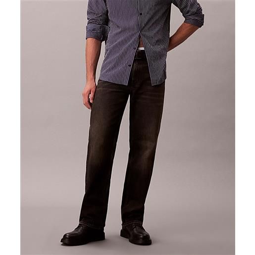 Calvin klein jeans dritti jeans anni '90 black uomo