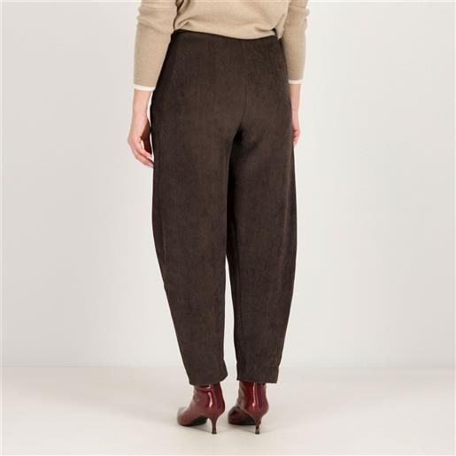 Lucrezia Sciortino pantaloni balloon in velluto con elastico