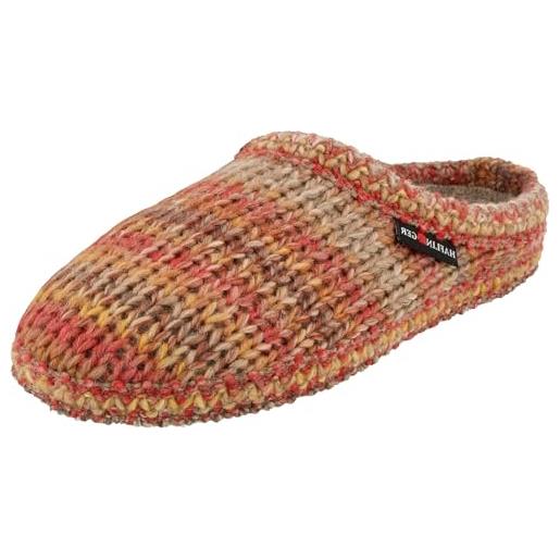 Haflinger Pantofole Donna AR Olivia 313052 In Lana Bollita – Morbide, Lavabili, Con Supporto Plantare