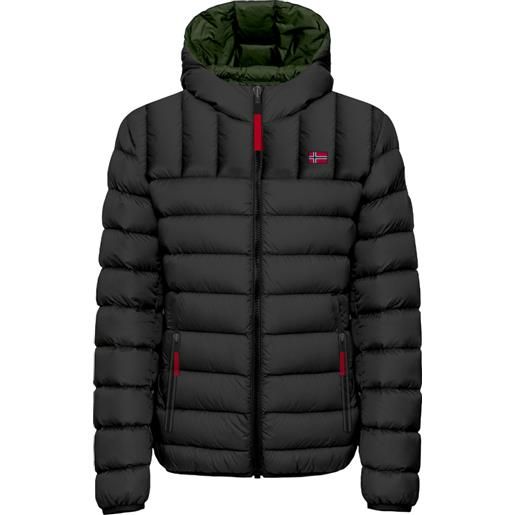 Scuola nautica italiana - piumino uomo invernale imbottito black/army