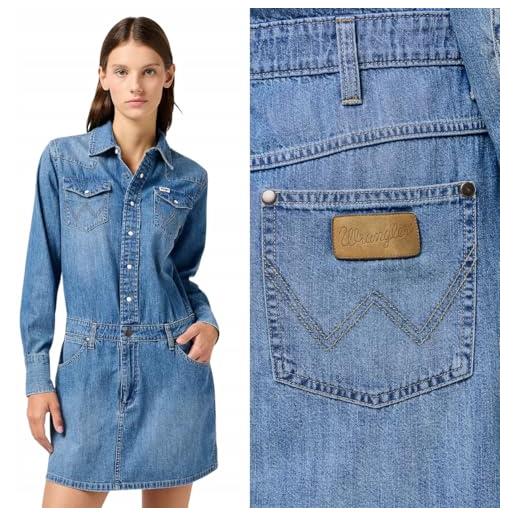 Wrangler abito casual da donna in denim, ultra marine, s