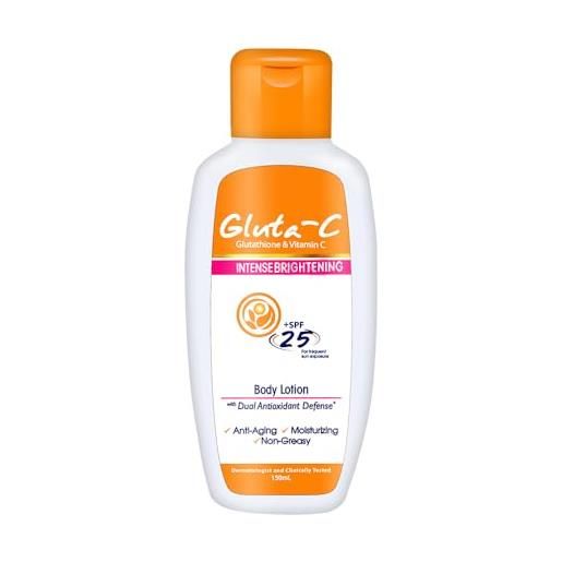 Gluta-C - intense whitening, lozione corpo sbiancante, spf25, 125 ml