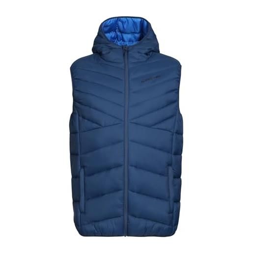 ALPINE PRO SPORTSWEAR & EQUIPMENT alpine pro huran, gilet trapuntato, gilet invernale con imbottitura termica, gilet da trekking, gilet sportivo, gilet da trekking, gilet leggero, caldo, impermeabile e traspirante, blu, m