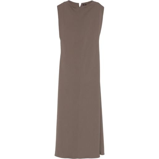 JOSEPH abito lungo neva smanicato - marrone