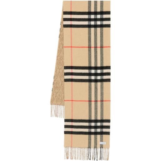 Burberry sciarpa in cashmere - toni neutri