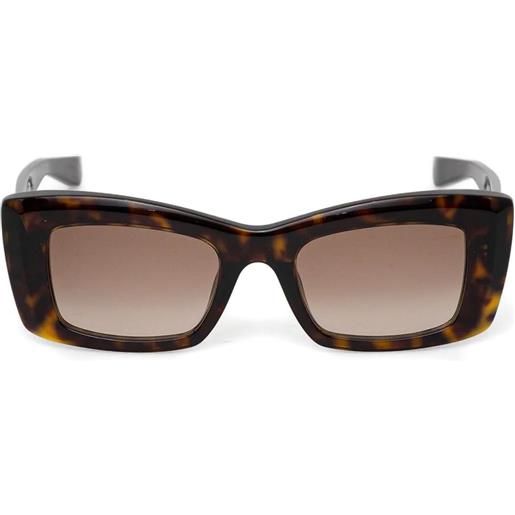 Alexander McQueen Eyewear occhiali da sole squadrati - marrone