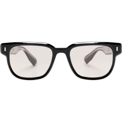 Mastermind Japan occhiali da sole con placca logo - grigio