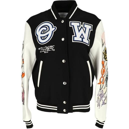 Off-White bomber a maniche lunghe - nero