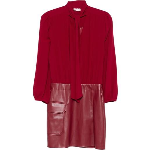LIU JO abito corto con nodo - rosso