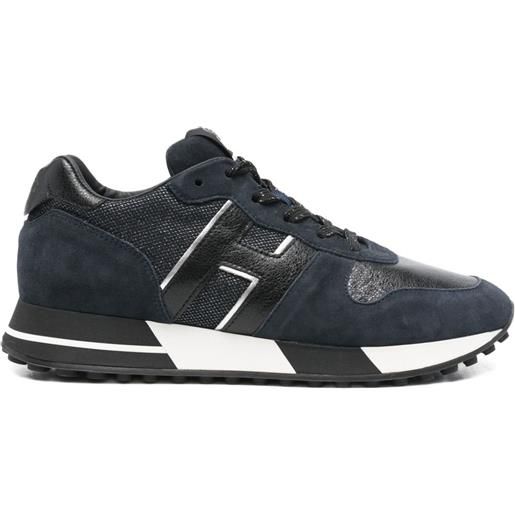 Hogan sneakers con applicazioni - blu