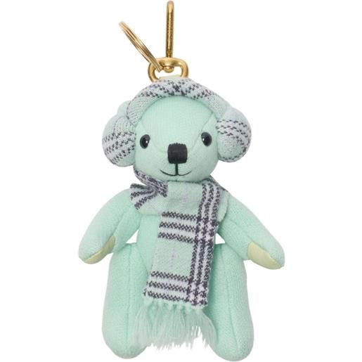 Burberry ciondolo thomas bear - verde