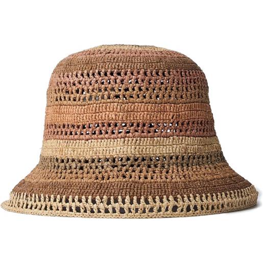 Chloé cappello bucket a righe - toni neutri
