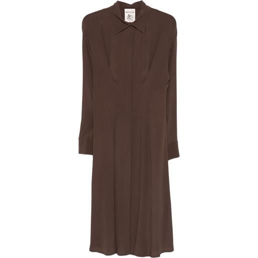 Semicouture abito midi clement - marrone