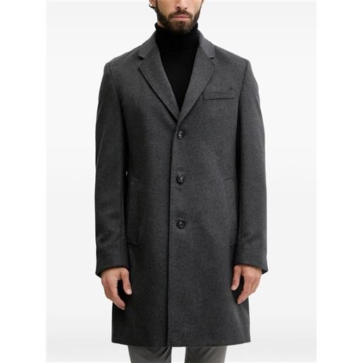 BOSS cappotto con bottoni - grigio