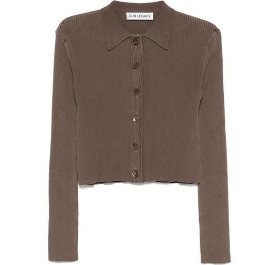 OUR LEGACY cardigan mazzy - marrone