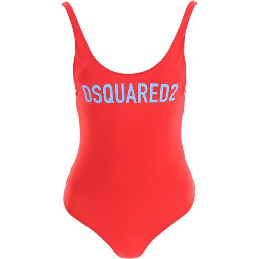 DSQUARED2 costume da bagno con logo - rosso