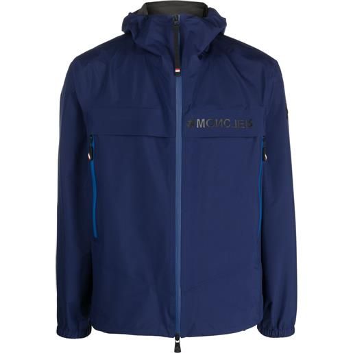 Moncler Grenoble giacca sportiva con stampa - blu