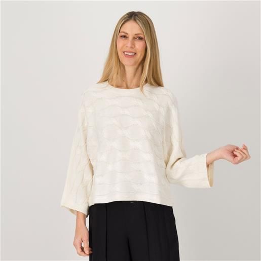 Wynne Layers maglione a trecce con maniche ampie