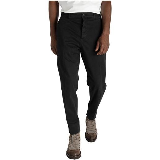Haikure pantalone uomo in gabardina nero 33