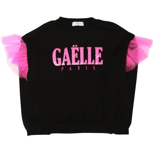 Gaëlle gaelle maglia bambina con paillettes nero 14a