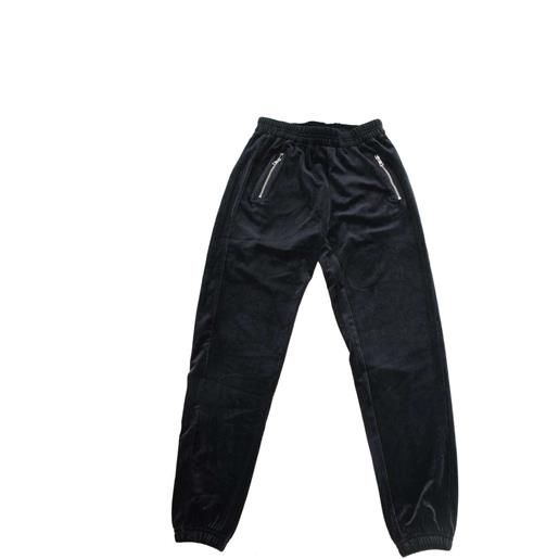 Gaialuna pantalone ragazza in velluto nero 12a