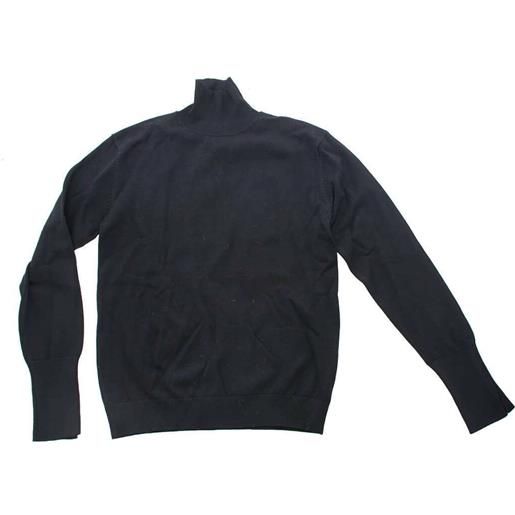 Gaialuna maglia bambina a collo alto nero 8a