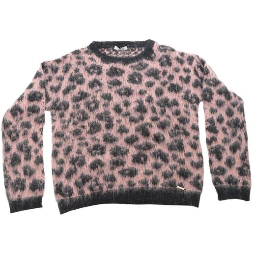 Liu Jo Kids liu jo maglia bambina fantasia animalier rosa 10a