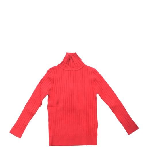 Gaialuna dolcevita bambina a coste rosso 5a, 6a, 7a