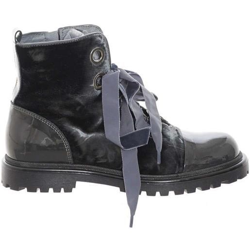 Liu Jo Kids liu jo tronchetto bambina con lacci in velluto nero 33