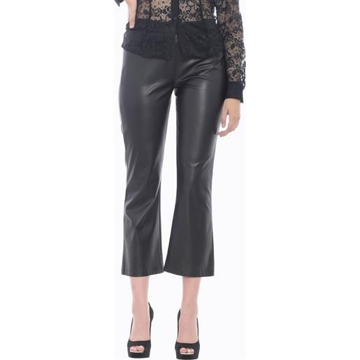 Liu Jo pantaloni donna in ecopelle nero 44,46