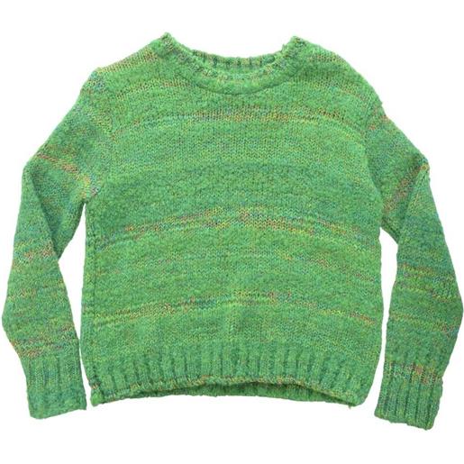 Lùlù by Miss Grant lùlù maglione bambina filo multicolore verde 8a