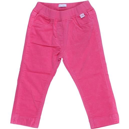 Il Gufo pantalone bambina in velluto rosa 12m, 18m