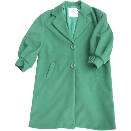 Lùlù by Miss Grant lùlù cappotto bambina a collo rever verde 8a