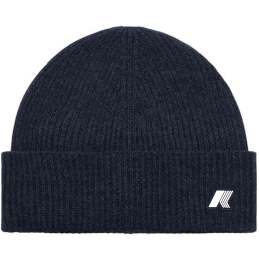 K-Way cappello uomo brice cardigan stitch wool blu 05,06