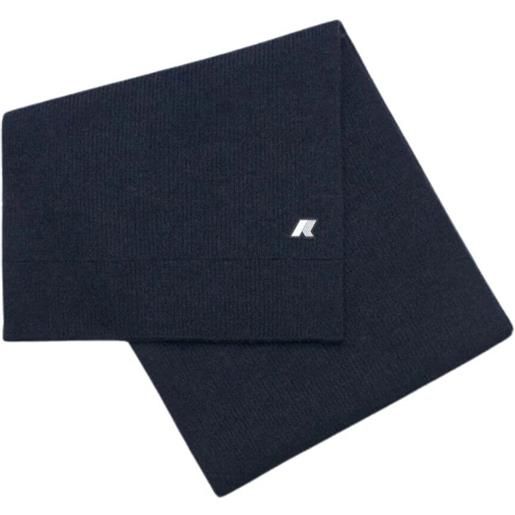 K-Way sciarpa uomo etienne cardigan stitch wool blu 05