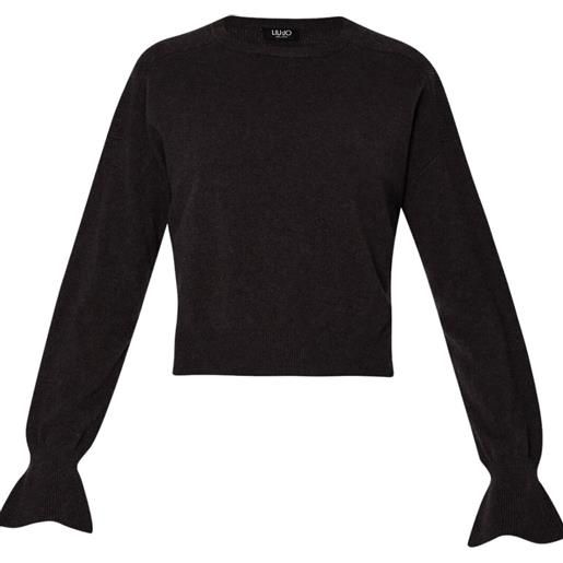 Liu Jo maglia donna in lana e cashmere nero m, l