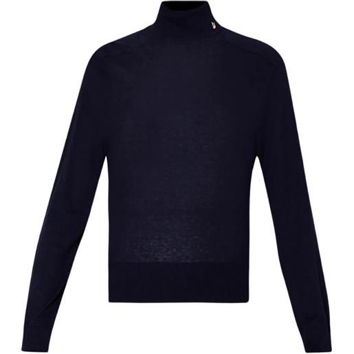 Liu Jo dolcevita donna in cotone e cashmere blu navy l