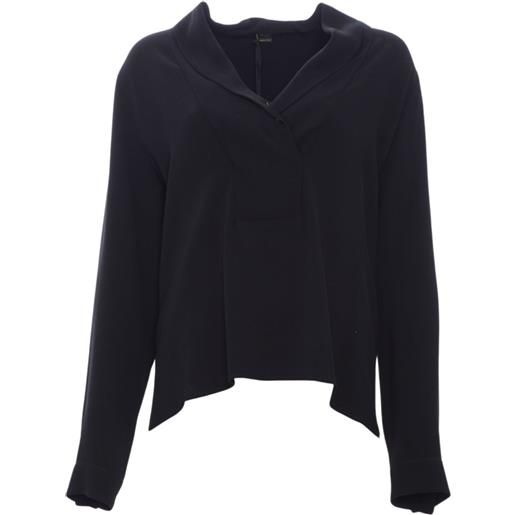 Seventy blusa donna in viscosa nero 42