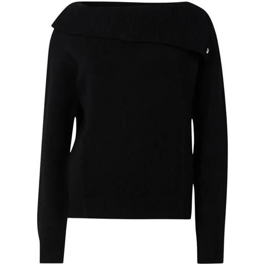 Liu Jo maglia donna con scollo bardot nero m